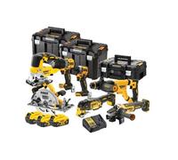Kit 7 outils XR 18V - DEWALT - avec 3 batteries 18V 5,0 Ah - chargeur - 3 T-Stack - DCK706P3T-QW