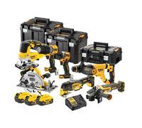 Kit 7 outils XR 18V - DEWALT - avec 3 batteries 18V 5,0 Ah - chargeur - 3 T-Stack - DCK706P3T-QW