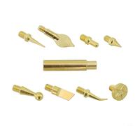 Kit 8 Pointes Fer À Souder Pour Inserts 3D M2-M5 | 8 pointes variées, adaptateur inclus, compatible fer 936, insertion précise, finition lisse
