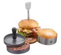 Jeu de 3 kits à burger Gefu BBQ - argenté - TU