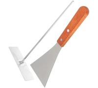 Kit à Crêpes en Acier Inoxydable pour Cuisson Uniforme, Argenté | Étaleur et Spatule, Usage Petit Déjeuner et Préparation de Crêpes, Résistant à Rouille