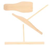 Kit à Crêpes en Bois, Étaleur pour Crêpière, Surface Lisse | Outil Sûr pour Répartir la Pâte Uniformément, Aide à Préparer Crêpes et Pancakes à Maison
