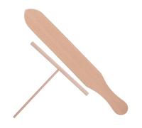 Kit à Crêpes en Bois Khaki, Spatule T pour Étaler Uniformément | Surface Lisse, Usage Sûr, la Cuisine Maison et Pâtisserie Quotidienne, Outil Simple pour Crêpière