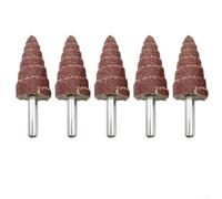 Kit Abrasif 80# 5pcs Queue 6mm pour Perceuse Droite(16mm) | Queue 6mm, 80#, pour conique, pour idéal pour bois métal plastique, set de 5 pièces