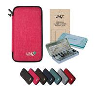 Kit Accessoires pour Casio FX-92 Collège : Housse de Protection Rose + 2 Films Écran + Kit Géométrie (Compas & Équerre)