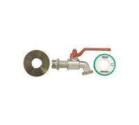 Boutté Kit d'adaptateur de cuve 1000 L Ø60 avec robinet 1/4 tour 20x27 (nez 20x27)