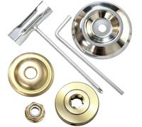 Kit adaptateur de lame pour débroussailleuse Husqvarna | Kit de conversion de lames de coupe 6 dents avec clé pour tondeuse Jonsered Tête d'entraînement 537295801 544216401