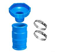 Kit adaptateur de tuyau d'aspiration pour piscine Intex 11238 compatible avec connecteur de 3,25 cm et 3,8 cm comprend 1 tuyau de raccordement, 1 adaptateur, 2 colliers de serrage pour panier