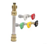 Kit Adaptateur Nettoyeur Haute Pression 6 Métal 3000 PSI avec 5 Buses pour Bosch AQT et Kärcher - Raccord Rapide pour Lavage Auto Terrasse