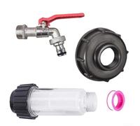 Kit Adaptateur pour ibc Cuve Robinet Laiton Fuite Kit Adaptateur | Laiton , joint silicone, étanchéité totale, rotation fluide, pour idéal eau potable