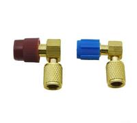 Kit Adaptateur pour r12 pour vers R134a Laiton Haute/Basse Pression | Laiton massif, haute/basse pression, compatible pour r12/R134a, étanchéité parfaite, usage professionnel