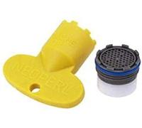 Kit aérateur pour robinet escamotable avec clé 16 x 1 m, mousseur et filtre.