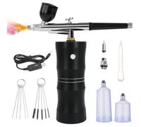 Kit aérographe avec compresseur, 34 PSI, 0,4 mm, sans fil, rechargeable