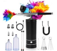 Kit aérographe avec compresseur, batterie 950 mAh, 3 niveaux de pression, portable