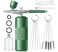 Kit aérographe avec compresseur, pistolet pulvérisateur sans fil, kit aérographe portable avec compresseur, pistolet pulvérisateur portable rechargeable par USB pour hydratation de la peau, tatouage