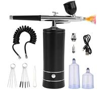 Kit aérographe avec compresseur, sans fil, buse de 0,3 mm, pour la manucure