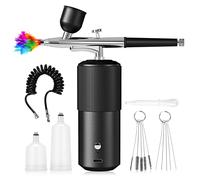 Kit aérographe avec compresseur, USB, à double action, portable, pour manucure et modélisme