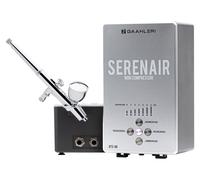 Kit aérographe compresseur mini - Régulation de l'air - 27 PSI - 7 niveaux de pression - Pour deux aérographes
