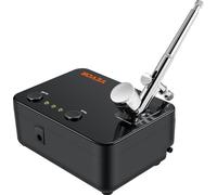 Kit aérographe, ensemble aérographe portable avec compresseur, kit système aérographe avec aérographes polyvalents à double action et alimentation par gravité, maquillage artistique pour les ongles, l