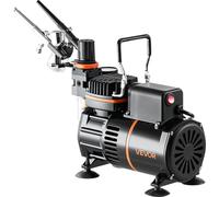 Kit aérographe Kit aérographe Compresseur d'air 1/6 HP 3 aérographes 3 embouts 2 ventilateurs