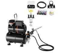 Kit aérographe SucceBuy avec compresseur et réservoir, 1 aérographe double action et 1 embout pour la décoration de gâteaux et le nail art Type 1