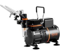 Kit aérographe Système d'aérographie avec compresseur à double ventilateur 3 aérographes