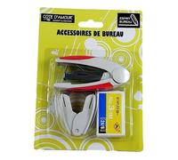 Kit Agrafeuse + Boîte d'agrafes + Ote-agrafe - Lot Accessoires de bureau