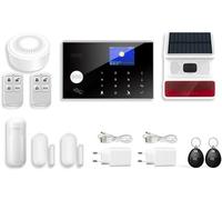 Kit Alarme Sans Fil LINK2HOME, Contrôle Smartphone, Sirènes 90/100 dB, Badges RFID, Compatible Tuya Alexa