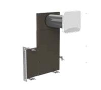 Kit ALD hygroréglable mural / La ZUWAH Alu-P Slim forme en L Plus de Aereco - 110164