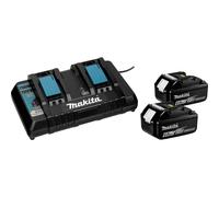 Kit Alimentation Makita 199484-8 2x6Ah Li-Ion 18V Chargeur Inclus