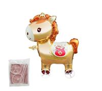 Kit animaux de ballons - 2026 dessin animé avec roues, ballons gonflables, pour fêtes, anniversaire, printemps, adultes, jardin, maison