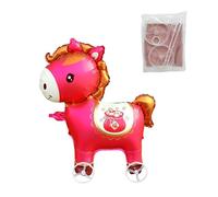 Kit animaux de ballons, Nouvel An 2026 avec roues, ballons gonflables cheval décoration - pour fête de printemps, vacances, remise de diplôme, , extérieur, maison, jardin et salon