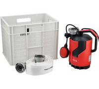 Kit anti-inondation comprenant une pompe submersible de 750 W et un tuyau