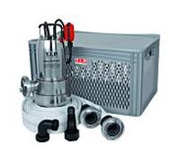 Kit anti-inondation TIP - 20 000 l/h, aspiration plate, protection contre les inondations, avec tuyau en tissu, Maxima 350 IPX DUO S 30711