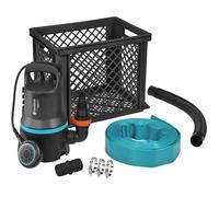 Kit anti-inondations - GARDENA - 9000 - Tuyau de refoulement de 10 m + caisse de 29 L - 9000 l/h - 300 W - Avec accessoires