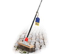 Kit anti-mousse efficace pour les pavés et le jardin - Brosse métallique robuste avec manche en 4 parties