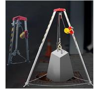 Kit antichute réglable avec trépied et treuil 19,8 m/25 m/29,9 m Équipement de sauvetage rétractable pour espaces confinés Capacité de charge 1179,3 kg Système de protection contre les chutes