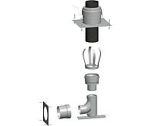 Kit arbre Wolf 2651829 DN 160, indépendant de l'air ambiant, pour cascade