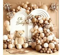 Kit Arche Ballon Marron, 113pièces Ballons Anniversaire Marron Et Beige | Ballon Kaki Et Beige Blanc Nude, Décoration Ballons Beige Pour Anniversaire Baby Shower Neutre Mariage Bapteme Garcon Fille