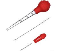 Kit Arrosage 5 pour Barbecue pour fête Kit Arrosage 5 pour Barbecue | Injecteur 22ml, pinceau silicone, résistance chaleur, pour idéal marinades, barbecue extérieur