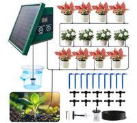 Kit Arrosage Automatique Solaire, Arrosage Goutte À Goutte Solaire Avec 10m Tuyau Arrosage, Arrosage Automatique Pour Jardin Balcon Goute A Goute Arrosage Exterieur, Arrosage Automatique Interieur
