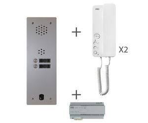 Kit audio 1r 2bp 2 voice programmé - URMET KA83/102