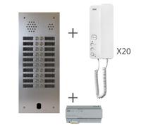Kit Audio 2R 20Bp 2 Voice Programmé - Urmet Kits audio 2Voice KA83/220