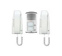 Kit interphone audio-vidéo pour maison bifamiliale avec poste extérieur Linea 2000 et postes intérieurs