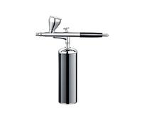 Kit Auto AirBrush Mini amélioré avec compresseur et buses de 0.3mm Boîte à brosse d'air double action portable(Part A black)