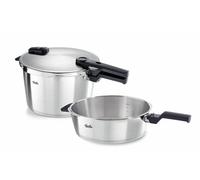 Kit autocuiseur Fissler Vitaquick Premium 2 pièces, casserole + poêle, 8 + 4 L