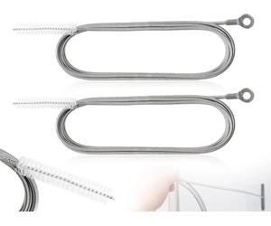 Kit Azomor comprenant 2 brosses de nettoyage flexibles pour un nettoyage efficace des canalisations