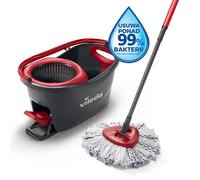 Vileda Balai Turbo 3 en 1 167751 – Set complet, système rotatif, seau à pédale