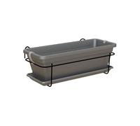 - Kit balcon Jardiniere venezia 50cm anthracite 50 x 19,5 x h16,3 cm - 1,13l