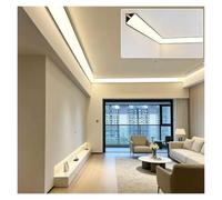 Kit Bandeau Lumineux LED Angle Mur-Plafond, Luminaire en V 45° à Poser | Éclairage Indirect d'Ambiance, Sans Encastrement, Décoration Intérieure for Salon Chambre(20.2ft)